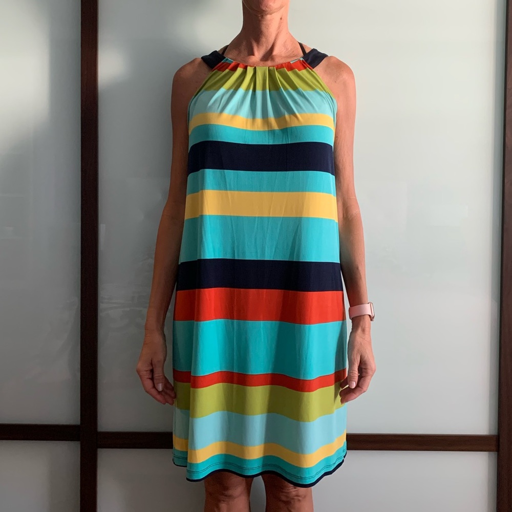 Colorful striped dress